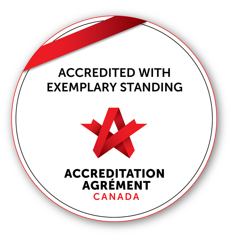Accredited with Exemplary Standing seal