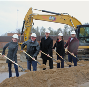 Pictured here on April 3, 2024 breaking ground for