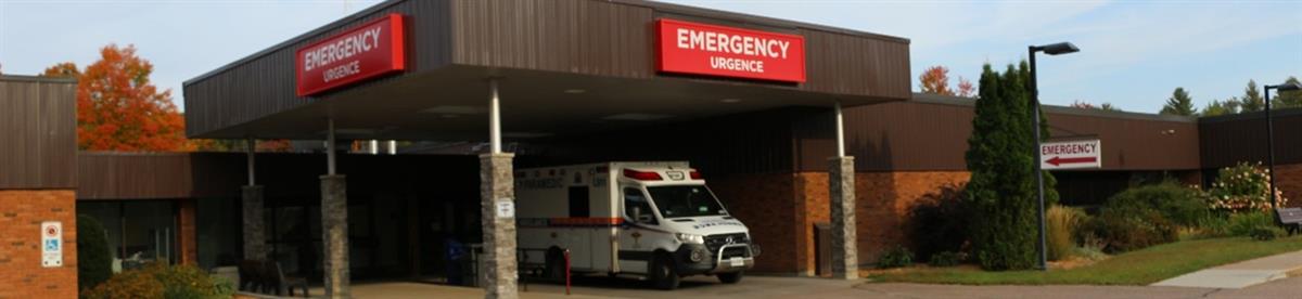 Emergency Department entrance at Deep River and District Health