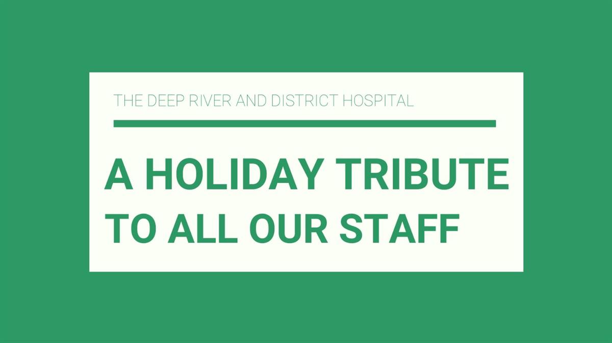 A Holiday Tribute to Our Staff